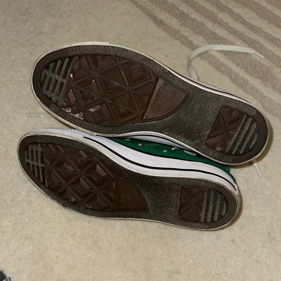 Converse All Star Green High Top Sneakers - Picture 3 of 4